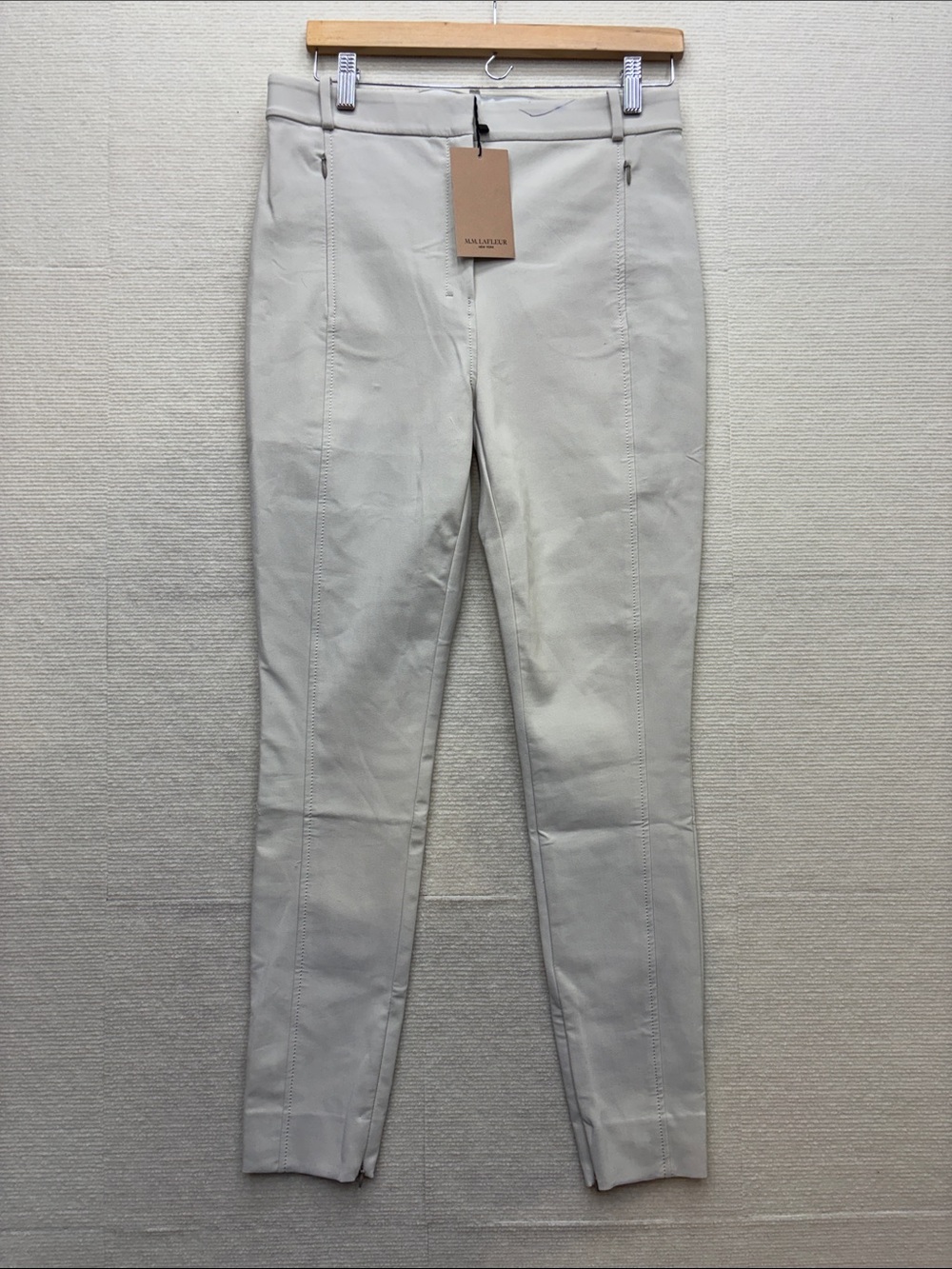 New MM Lafleur | 8 Neutral Cream Ponte Skinny Pants - Women's bone